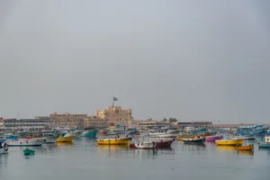 Colourful Boats in the Eastern Harbour, Alexandria