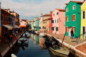 Colourful Canal Houses, Burano