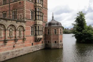 Corner of Frederiksborg Castle above the Moat, Hillerød