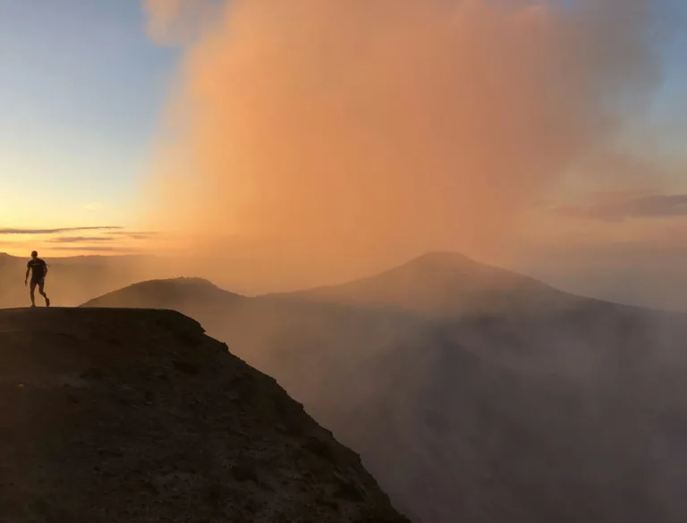 Crater Rim of Mount Yasur at Sunrise, Tanna