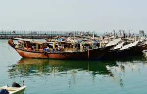 Dhows in the Harbour of Kuwait City