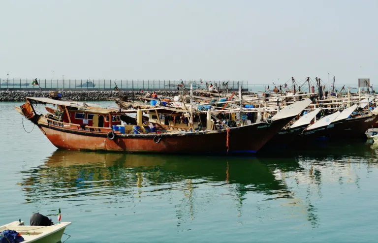 Dhows in the Harbour of Kuwait City