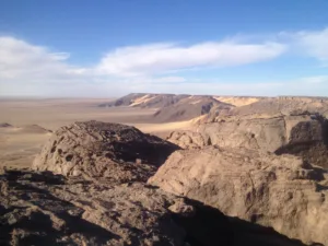 La meseta de Djado desde arriba