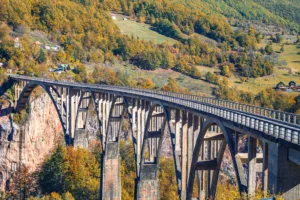Đurđevića Tara Bridge in Autumn