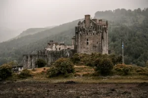 Eilean Donan Castle in Rain and Mist