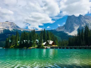 Emerald Lake Lodge on Its Island, Yoho