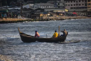 Fishermen off the Coast of Monrovia