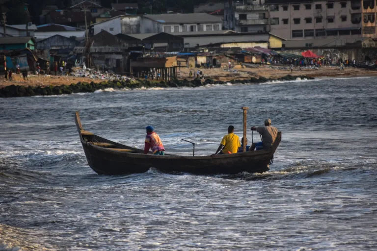 Fishermen off the Coast of Monrovia