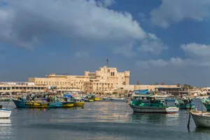 Fishing Boats below the Citadel of Qaitbay