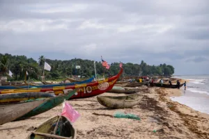 Fishing Boats on the Beach at Robertsport