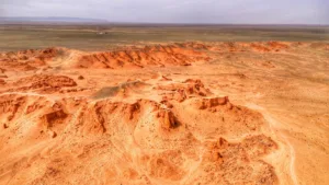Flaming Cliffs of Bayanzag, Gobi Desert