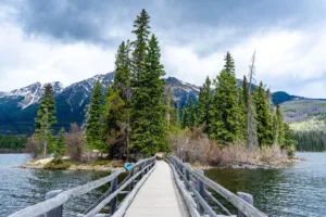 Footbridge to Pyramid Island, Jasper