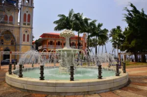Fountain and Colonial Buildings, Malabo