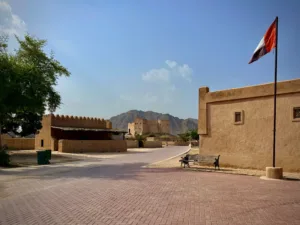 Fujairah Fort below the Hajar Mountains