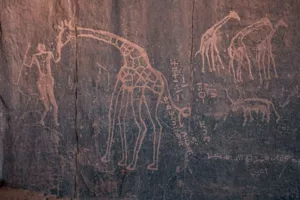 Giraffe Rock Engravings, Tadrart Rouge