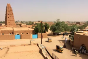Grand Mosque above the Old Town of Agadez