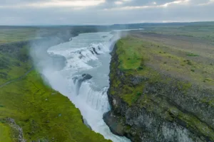 Gullfoss from the Air