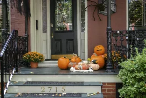 Halloween Porch on Libby Hill, Richmond
