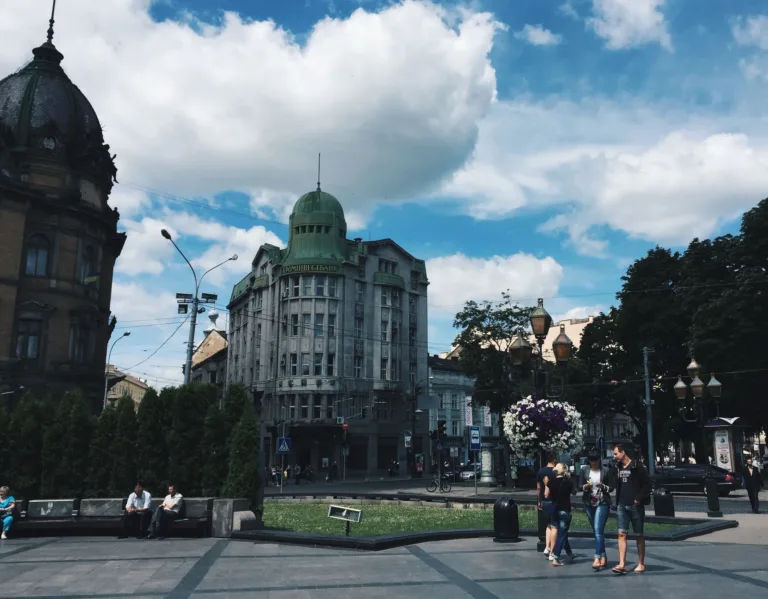 Historic Buildings and Street, Lviv
