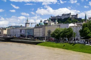Hohensalzburg Fortress above the Salzach, Salzburg