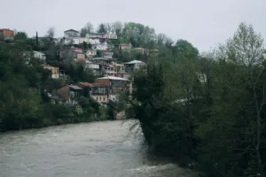 Houses above the Rioni, Kutaisi