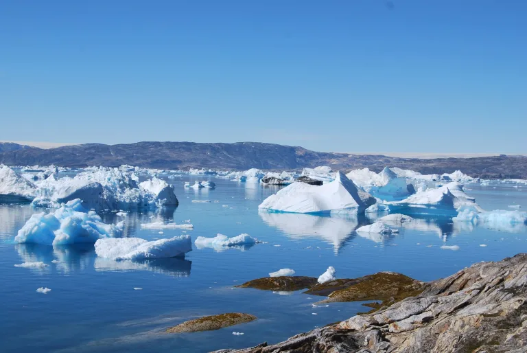 Icebergs en el fiordo de Sermilik, Groenlandia