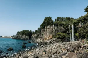 Jeongbang Waterfall, Jeju