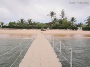Jetty and Beach at Pointe Denis