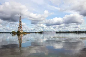 Kalyazin Bell Tower in the Volga