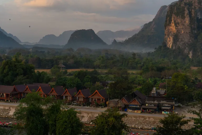 Karst Mountains at Vang Vieng