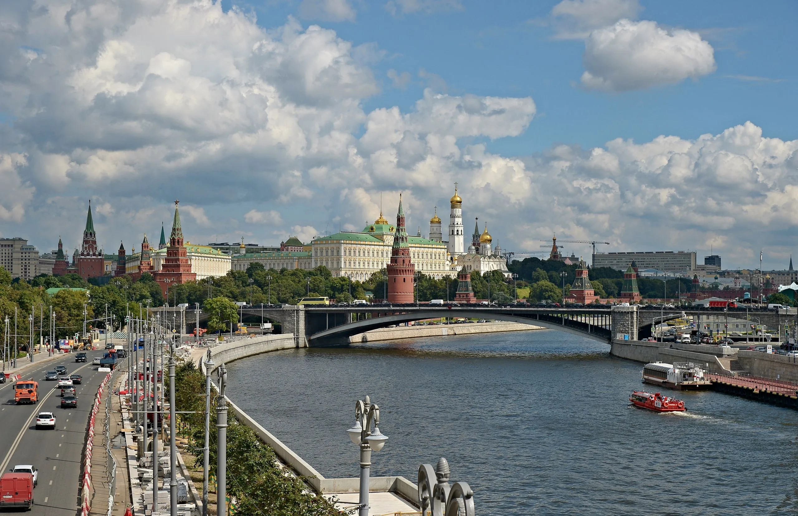 Kremlin and Moskva River from Above