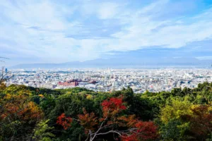 Kyoto from Mount Inari in Autumn