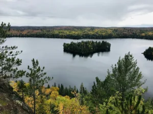 Lake and Island from a Lookout in Algonquin Park