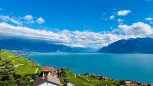 El lago Lemán desde Chexbres