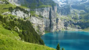 Lake Oeschinen above Kandersteg