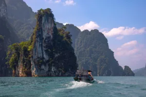 Longtail Boat on Cheow Lan Lake, Khao Sok