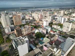 Maputo and Its Bay from Above