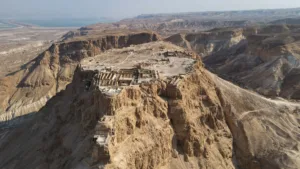 Masada above the Judaean Desert