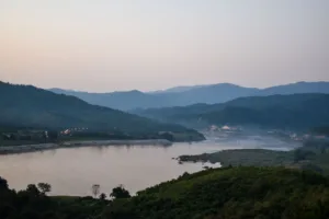 El río Mekong al atardecer, Chiang Rai