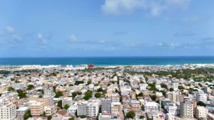 Mogadiscio junto al océano Índico