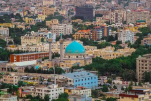 Mosque and Rooftops of Old Kabul