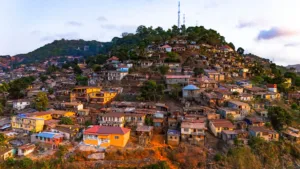 Mount Aureol and Freetown from Above