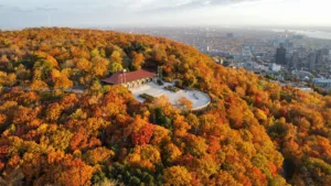 El Chalet del monte Royal en otoño, Montreal