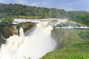 Murchison Falls with a Rainbow