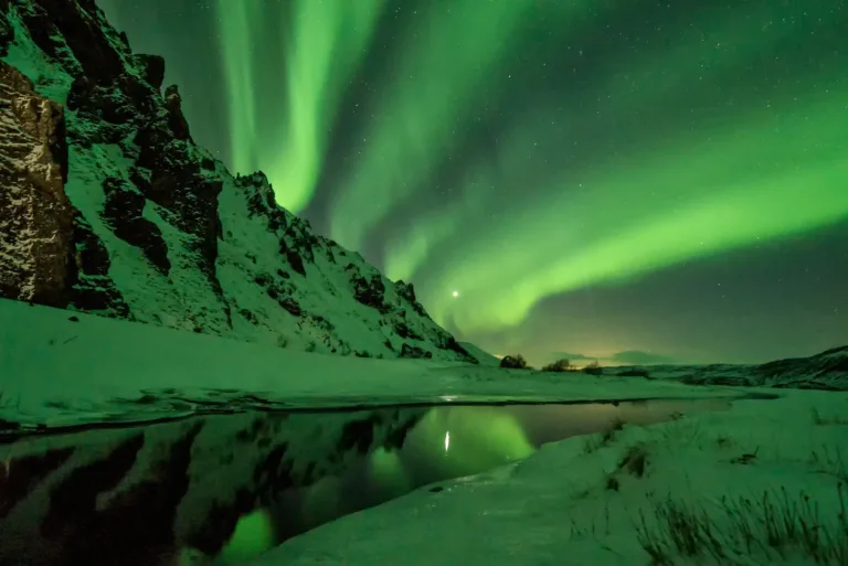 Northern Lights over Þórsmörk, Iceland