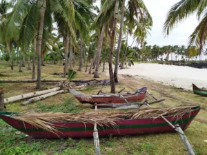 Outrigger Canoes on Mitsamiouli Beach