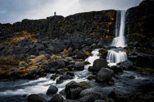 Öxarárfoss Waterfall, Þingvellir