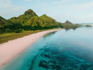 Pink Beach on Padar Island