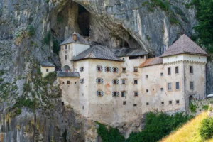 Predjama Castle in Its Cave