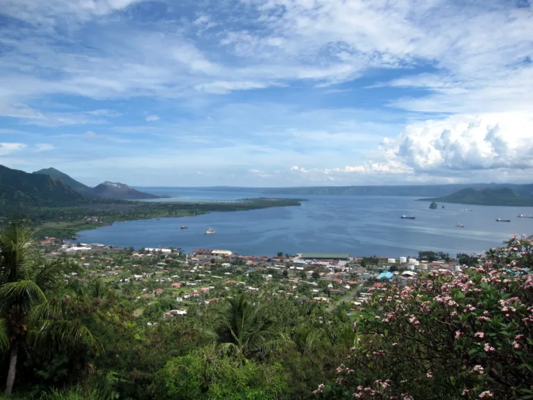 Rabaul and Simpson Harbour from the Volcano Observatory
